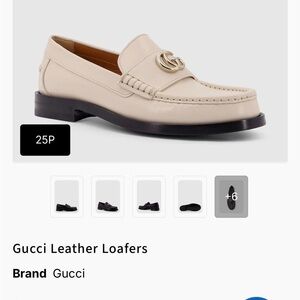White Gucci Loafers